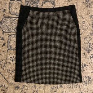 Houndstooth J Crew Pencil skirt